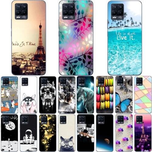 For REALME 8 PRO RMX3081 Case Fashion Silicone Soft TPU Cute Back Cases for Realme 8 Pro RMX3081 Phone Cover Funda Coque