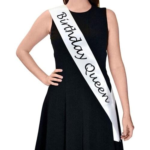 Birthday girl sash 13th 15th 16th 17th 18th 21st 22nd 25th 30th 35th 40th 50th 60th Birthday Party Decoration Supply gift