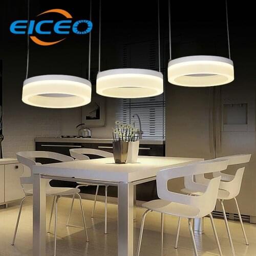 EICEO) Hotel Cafe LED Chandelier Living Room Bedroom Lighting Lamps Atmosphere Creative Triangle Lights Pendant Lamp 3 head