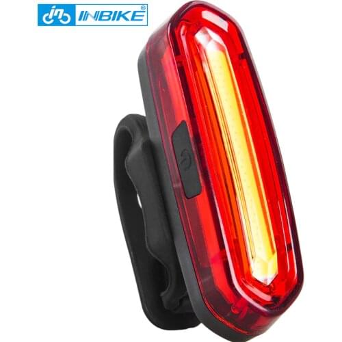 INBIKE Bike Light Bicycle Taillight Bike Accessories bisiklet aksesuar Waterproof Riding Rear light Led USB Chargeable MTB Bike