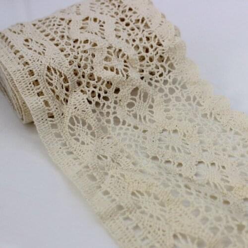 Hot sale high quality crocheted cotton lace garment lace trimming