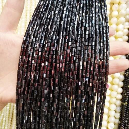 Natural Shell Beads Shell Stone Bead for Jewelry Making 15.5 inch Women jewelry Making DIY Bracelet Necklace 3*4mm