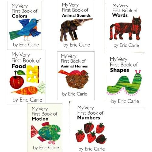 8 Sets My Very First Book By Eric Carle Educational English Picture Book Learning Card Story Book For Baby Kids Children Gifts