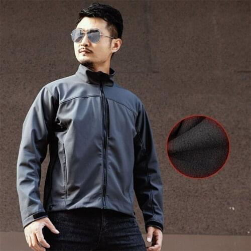 Men Outdoor Tactical Softshell Jacket Windproof Waterproof Thermal Breathable Clothing Climbing Hunting Combat Fleece Jackets
