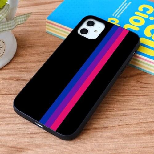 For iPhone Bisexuality in Shapes Soft TPU border Apple iPhone Case