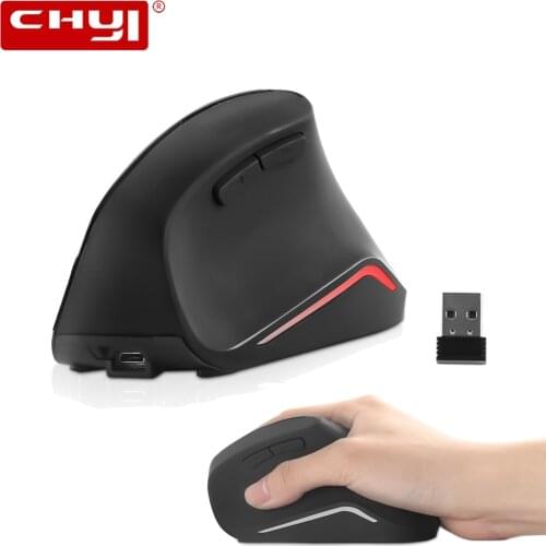 Office Ergonomic Mouse Wireless Vertical Gaming Mouse 2.4Ghz Optical USB Wired Mause 1600DPI Gamer PC Mice For Laptop Computer