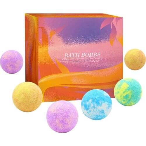16Pcs Bath Ball Bomb Bath Salt Ball Set Bubble Stick Salt Ball Ocean Artemisia Argyi Lavender Ginger