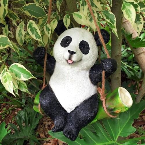 New Animal Garden Yard Decoration Simulation Koala Panda Rabbit Statue Animals Sculpture Resin Crafts Home Decoration Ornament