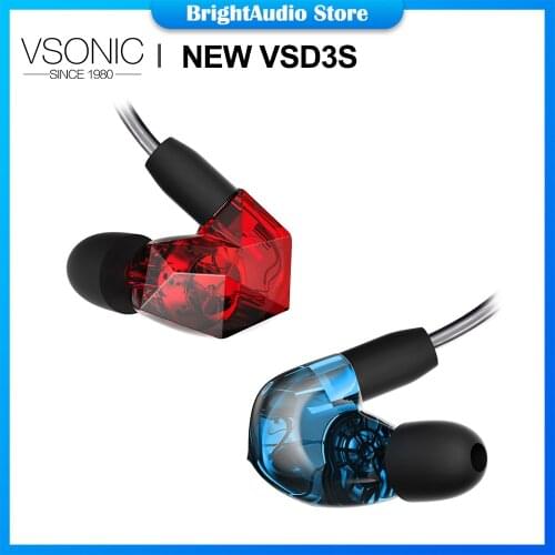 VSONIC New VSD3S High Fidelity Professional Quality Stereo Inner-Ear Earphones HIFI