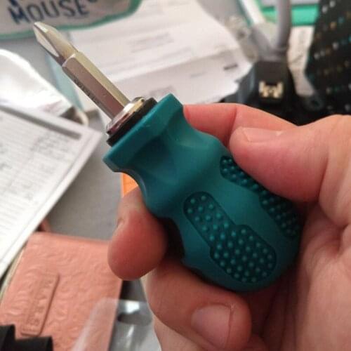 Two-in-One Dual Purpose Screwdriver Short Shank Cross Slot Bits Screwdriver Bit Tools Set Chrome Vanadium Steel Repair Tool