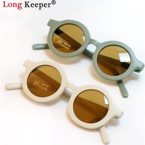 Lovely Kids Sunglasses Round Girls Children Sun Glasses Street Baby Boy Eyeglasses Candy Colors Cute Beach Shades Eyewear UV400