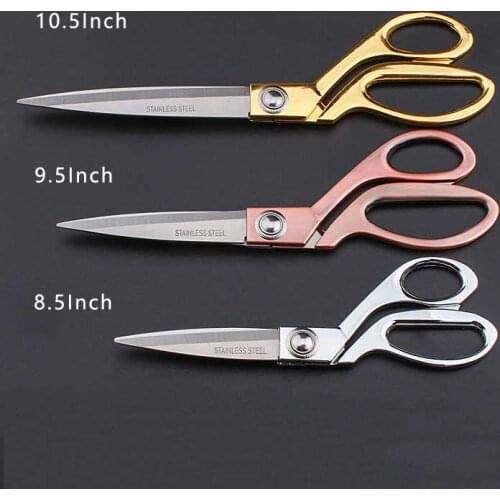 Professional Tailor/Sewing Scissors Stainless Steel Scissors Fabric/Cutting Scissors Golden Sharp Scissor Needlework Scissor