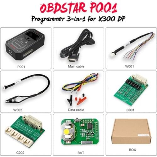 OBDSTAR P001 Programmer RFID & Renew Key & EEPROM Adapter Functions 3 in 1 Work with X300 DP Master