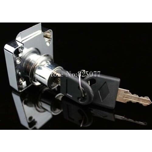 Brand New 1 Piece Office Furniture Drawer Locks 40*40*10mm Bevel Counter Lock Cabinet Locks Keyed Alike/Keyed Different