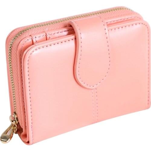 Vintage Faux Leather Women Wallet Small Card Holder Short Purse Christmas Gift monedero mujer