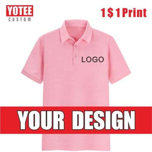 YOTEE2020 new cheap cotton short-sleeved polo shirt company group self-cultivation custom embroidery ladies polo custom 17 color