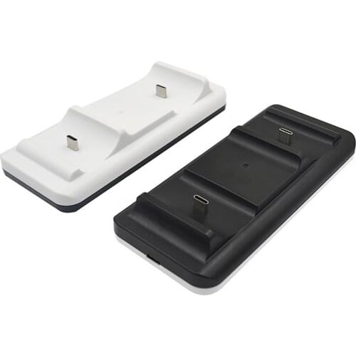 For PS5 Controller Charger Dual Handle Charging Dock Station With Cable for PS 5 Wireless Gamepad In-line Charger Stand
