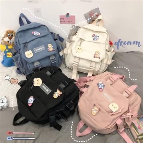 Female Multifunction Bags for Women Ins Tooling Trendy Crossbody Bag Korean Japanese Harajuku Schoolbag Small Shoulder Bag 2020