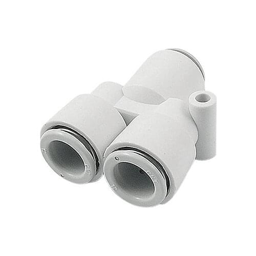 15/32" 12mm Air Tube Three Way Y Shape Push in Quick Connector Fitting