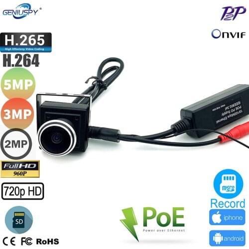 1MP 1.3MP 2MP 3MP 5MP TF Card SLot POE Fisheye Wide Angle Mini IP Camera Home Security IP Cam Indoor Network CCTV IP Kamera 1.78