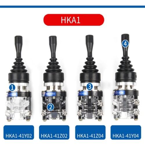 2/4 Directions Momentary/Self-locking Monolever Joystick Switch Transparent Black HKA1-41Z02/41Z04/41Y02/41Y04