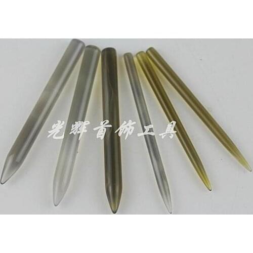 Round Agate Stick Tools for Jewelry Shaping Agate Burnisher Knife Craft Polishing Tool 6 Pcs
