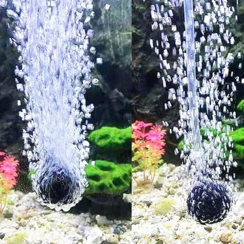 1/5/8pc Bubble Stone Aerator for Aquarium Fish Tank Pump Hydroponic Oxygen Plate Round Stone Mini acuario accesorio 2/3/4/5CM