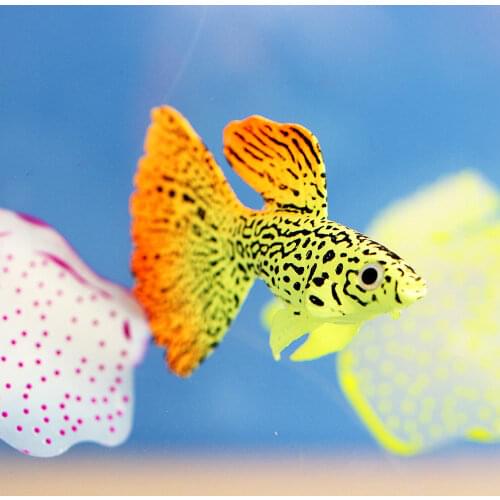 Decoration Goldfish Aquarium Jellyfish Artificial Glow Effect Fish Tank Ornament Underwater Live Luminous Ornament Aquatic Lands