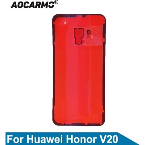 Aocarmo For Huawei Honor V20 Shading Sponge Pad And Back Frame Battery Cover Adhesive Rear Door Sticker Glue Tape