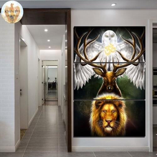 ArtSailing Leaders of the Earth by KhaliaArt HD print 3 piece canvas art Wall Pictures For Living Room Pictures Poster CU-3311C