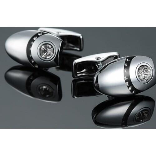 Free shipping, new white crystal Cufflinks fashion mens shirt cufflinks senior designer exclusive design shirt button