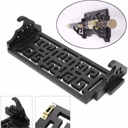 Sword Holder Wall Mount Samurai Sword Display Stand Hanger Hollow Out Pattern Samurai Sword Katana Holder Wall Mount Stand