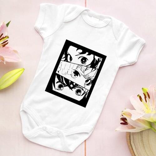 KIMETSU NO YAIBA Baby Bodysuit Pregnancy Demon Slayer Clothes One Piece Boy Girl Shower Gift