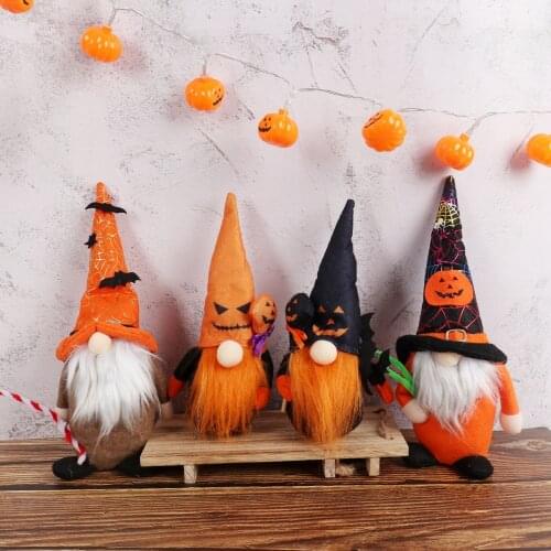 Halloween Faceless Doll Halloween Decoration For Home Trick Or Treat Horror Party Supplies Cartoon Pumpkin Bat Ghost Party