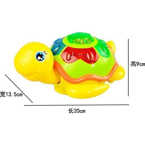 Infants And Children Baby Toys Electric Universal Light Music Turtle Laying Swan Preschool Puzzle Unisex Plastic 2021