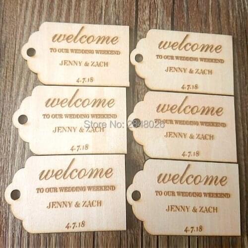 Custom Wedding welcome tags,Welcome Bag Tag, gift tags,wedding favour decorations
