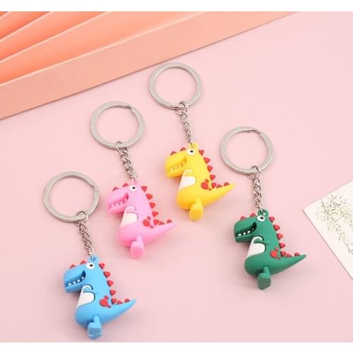 Creative Keychain Fashion Cute Cartoon Little Dinosaur Backpack Pendant Mmobile Phone Pendant Car Chain