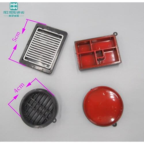 2.5cm-5cm Mini Japanese sushi box, lunch box, knife and fork, food fits BJD doll baby born doll accessories