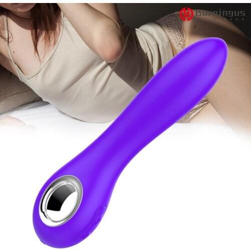 Burningus G-Spot Massage Heating Dildo Vibrator 7 Speed Magic Wand Sex Toys for Women Medical Silicone Clitoris Stimulator Adult