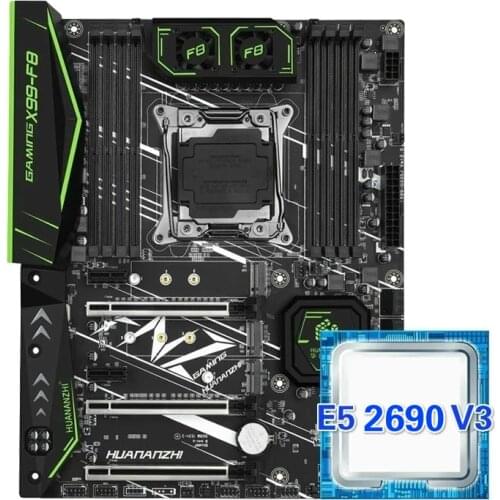 HUANANZHI X99 F8 motherboard slot LGA 2011-3 set with Kit Xeon E5 2690 V3 support DDR4 memory