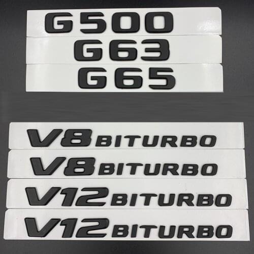 Matte Black For Mercedes Benz W463 W461 G55 G63 G65 G200 G300 G320 G400 G500 G350 4MATIC Trunk Rear Star Emblems Badges