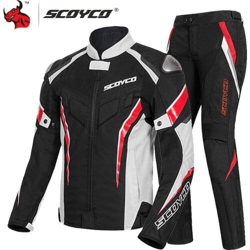 SCOYCO Motorcycle Jacket Summer Moto Jacket Body Armor Reflective Motocross Jacket Breathable Riding Racing Protection For Men