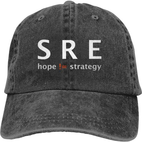 SRE Hope Is Not A Strategy Baseball Cap Men Hats Women Visor Protection Snapback Software Developer Coder IT Geek Caps