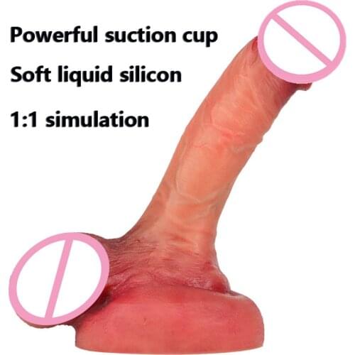 Soft Realistic Dildo Female Masturbator Huge Penis With Suction Cup Dildos Sex Toys for Woman Lesbian Big Dick Adult Erotic Toys