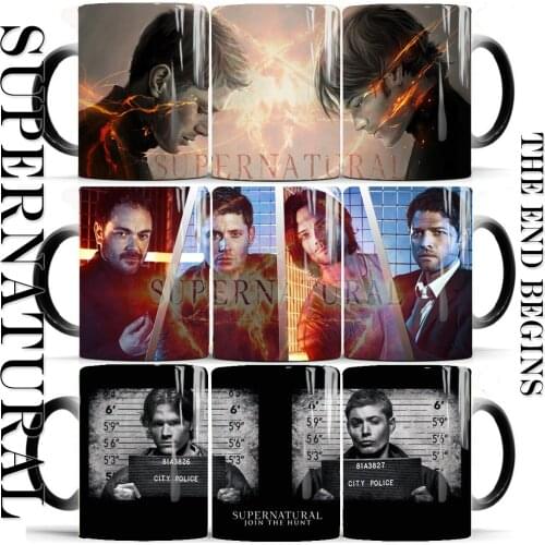 2019 new Supernatural eng begins Mug Color Changed Mugs Heat-sensitive Reactive ceramic coffee tea milk cup best gift for friend