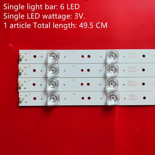 New 12 PCS 6LED LED backlight strip for LT-50EM76 LT-50C550 P50FN117J LED50D06-ZC14AG-01 LED50D6-ZC14-01 V500HJ1-PE8 PLDED5068A