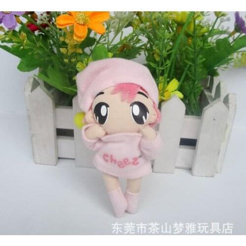 Original Japan Movie Chees Pink Girl Kawaii Cute Mini Plush Toy Doll Bag Pendant Birthday Gift