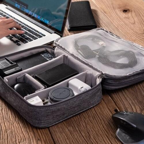 Portable Travel Digital Storage Bag Power Bank Case External Hard Drive Case Cover Electronics Travel Organizer Cable Bag