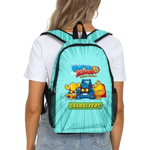 Super Zings Kindergarten Backpack Cartoon Game Superzings Toddler Kids Bag Waterproof Plecak Daily Children Mochila