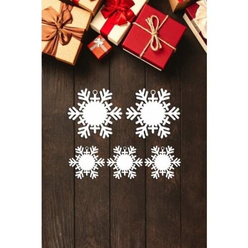 Snowflake Hanging christmas Accessory-Decorate Mdf-White christmas decorations рождественские украшения